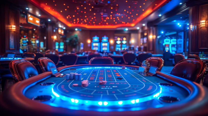 Tampilan permainan live dealer Lucky Twins